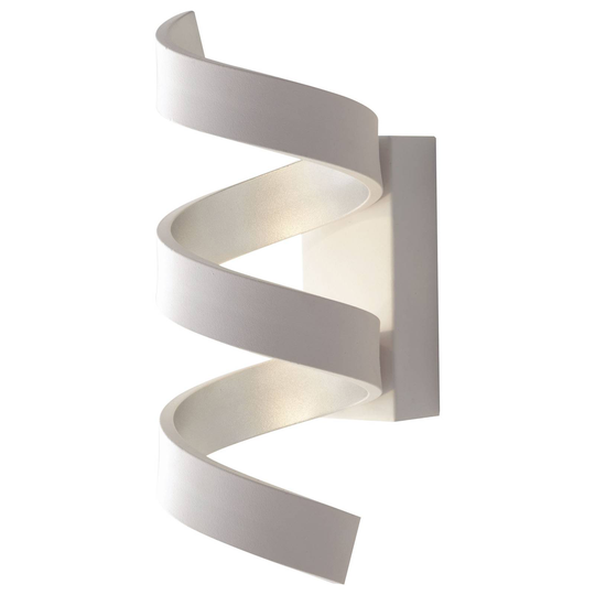 LED-seinävalaisin Helix, valkoinen-hopea, 26 cm