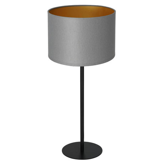 Soho-pöytälamppu lieriö, k. 56cm harmaa/kulta
