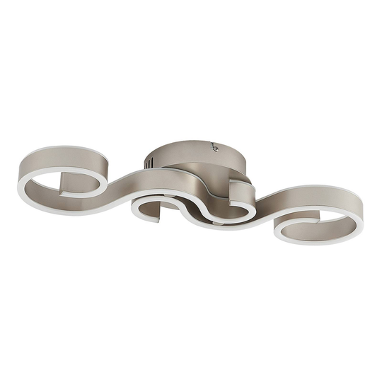Lucande Admira -LED-kattovalaisin, nikkeli, 51,7cm
