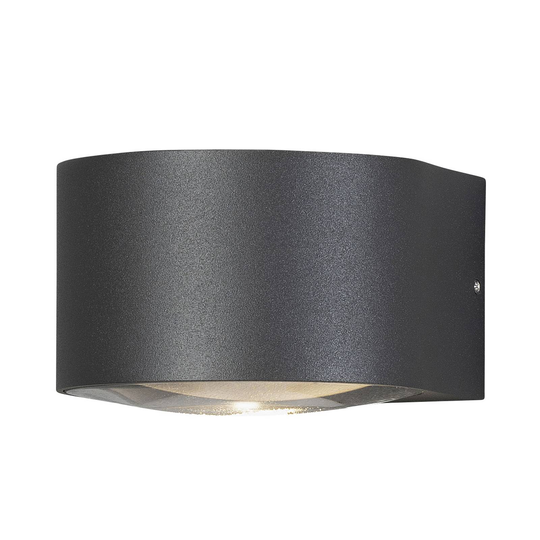 LED-ulkoseinävalaisin Gela, down, harmaa