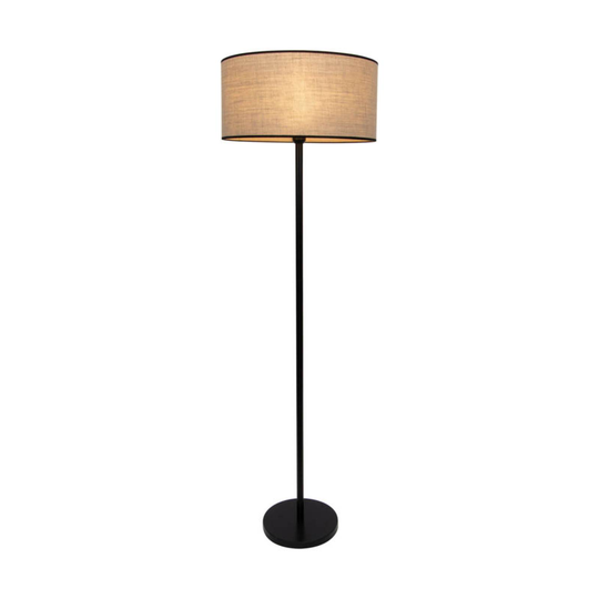 Tubo-lattiavalo, kangasvarjostin beige, Ø 45 cm