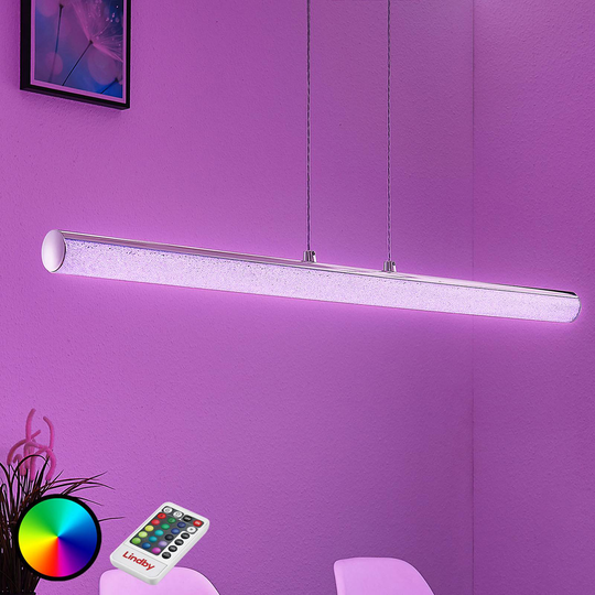 LED-riippuvalo Fria, sylinteri, RGB, kaukosäädin