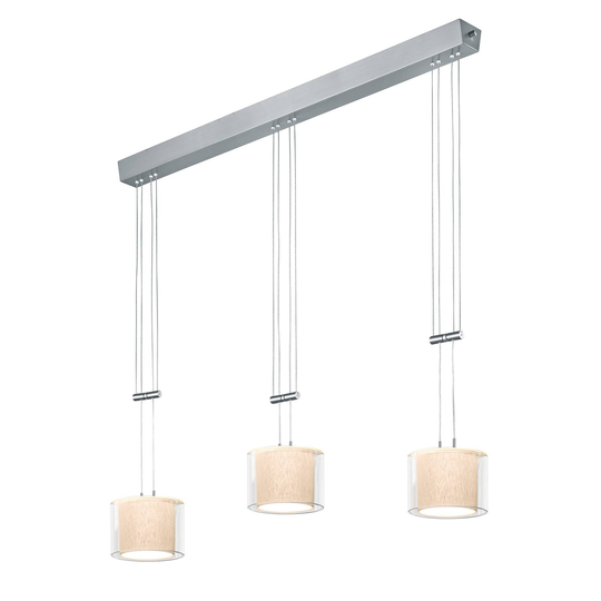 BANKAMP Cecil LED-riippuvalaisin, kolmilamppuinen