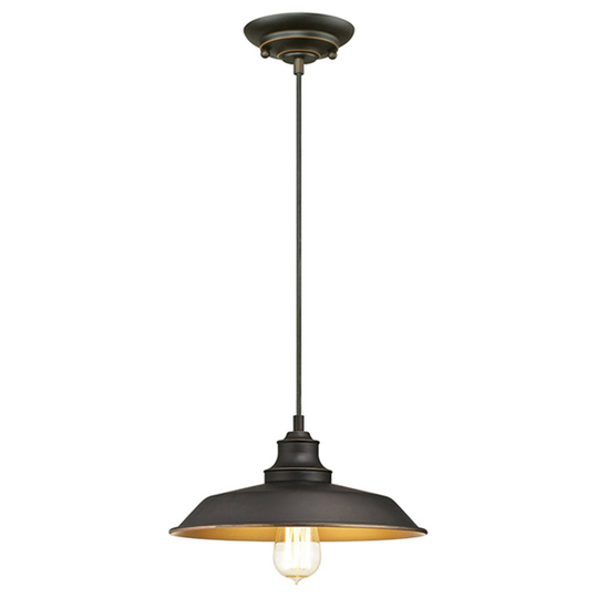 Westinghouse Iron Hill -riippuvalo, 1-lamp. musta