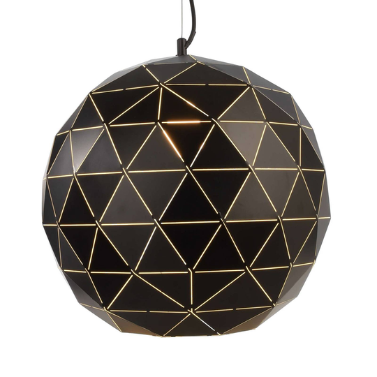 Riippuvalaisin Asterope, Ø 40 cm pyöreä, musta