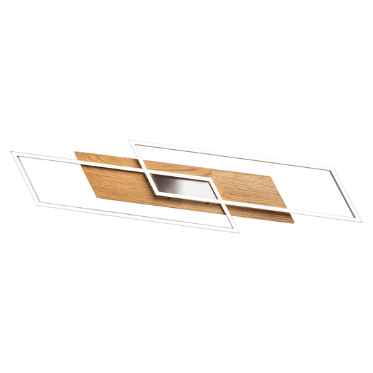 LED-kattovalaisin Panama XL, tammi natur