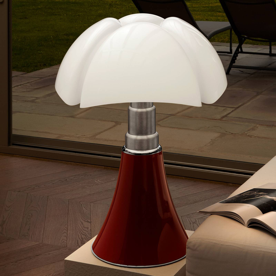 Martinelli Luce Pipistrello-pöytävalaisin punainen