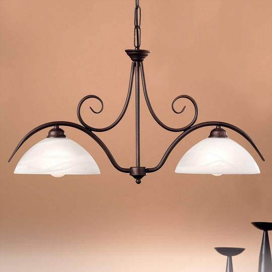 2-lamp. JANA-riippuvalaisin alabasterilasia