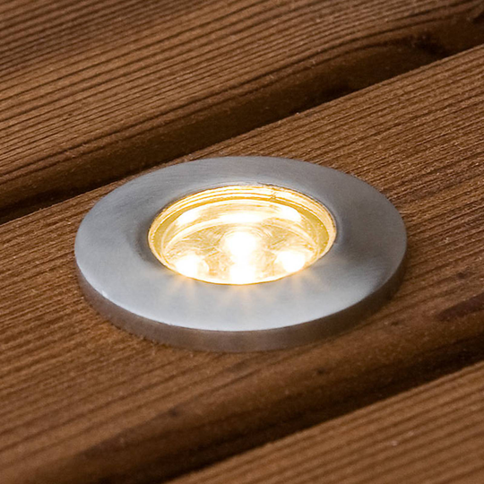 Upotettava mini-LED-maakohdevalaisin 6 kpl litteä