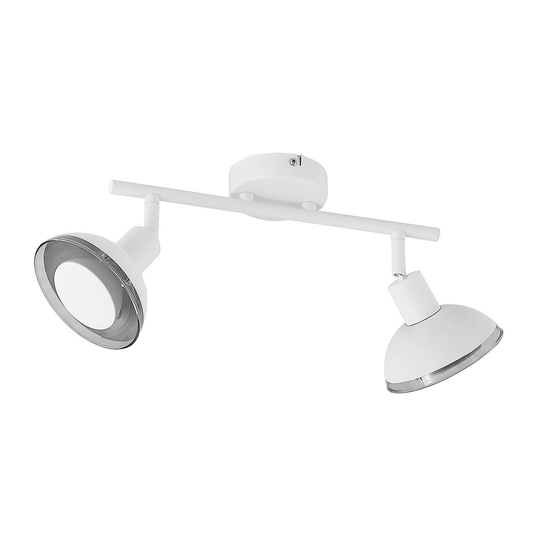 Lindby Erin -LED-kohdevalo valkoinen, 2-lamppuinen