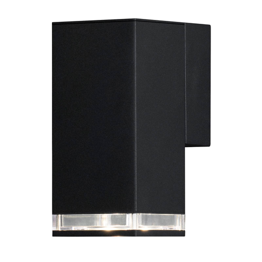 Ulkoseinälamppu Pollux Downlight 16,5 cm, musta
