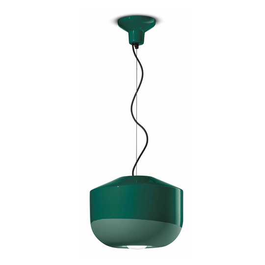 Riippuvalo Bellota keramiikkaa, Ø 35 cm, vihreä
