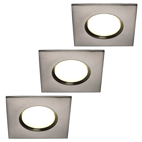 LED-uppovalaisin Clarkson 3 kpl, kulmikas, teräs