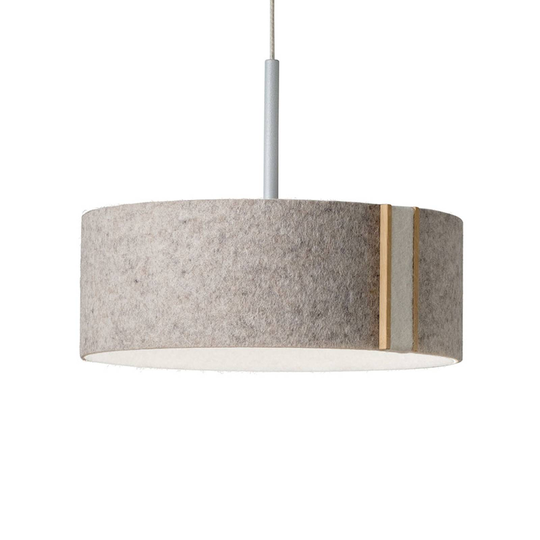 LED-riippuvalaisin LARAfelt S, Ø20 cm harmaa/villa