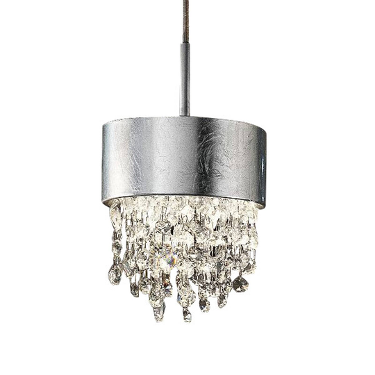 LED-riippuvalaisin Olà S2 15, Ø 15 cm lehtihopea