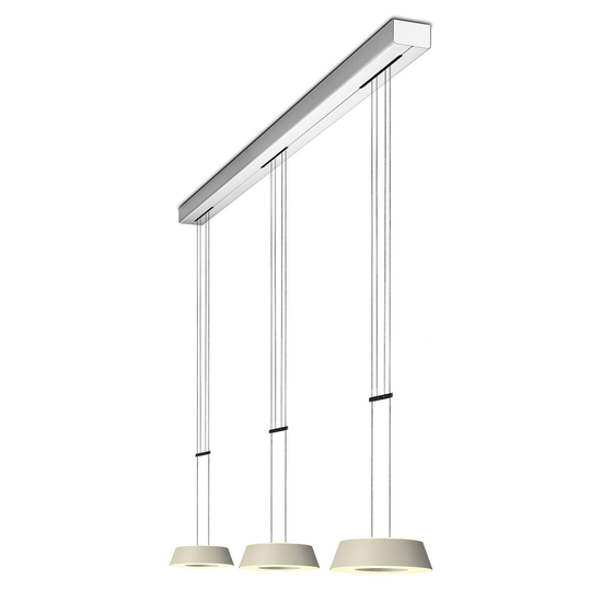 OLIGO Glance LED-riippuvalo 3 lamp. kashmir