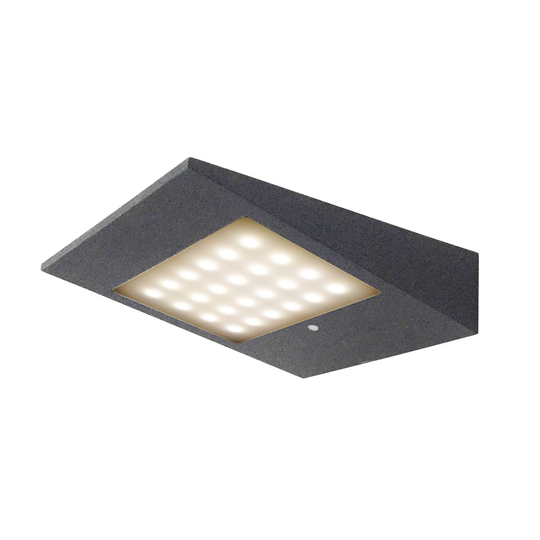 LED-solar-ulkoseinälamppu CMD 9019 tunnistimella