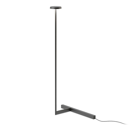 Vibia Flat -LED-lattiavalo, 100 cm, musta