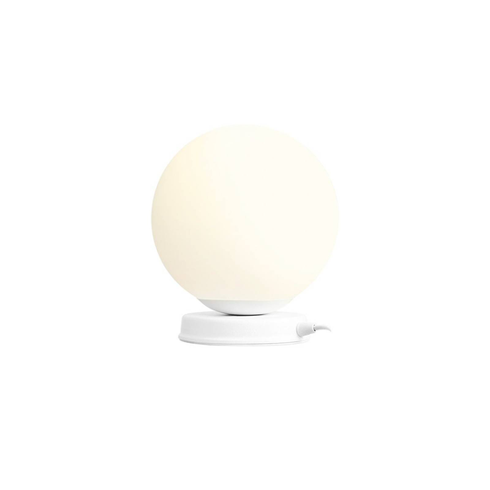 Pöytävalaisin Ball, valkoinen runko