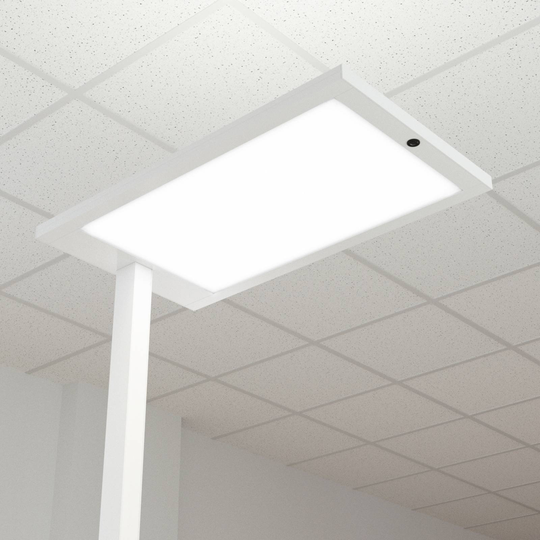 Toimiston LED-lattiavalo Almira, valkoinen