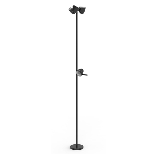 LED-lattiavalo Trio, 4-lamppuinen, lukuvalo, musta