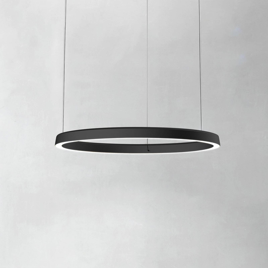 Luceplan Compendium Circle 72 cm, musta