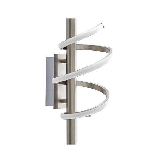 Lucande Milora -LED-kattovalaisin 27 cm, nikkeli
