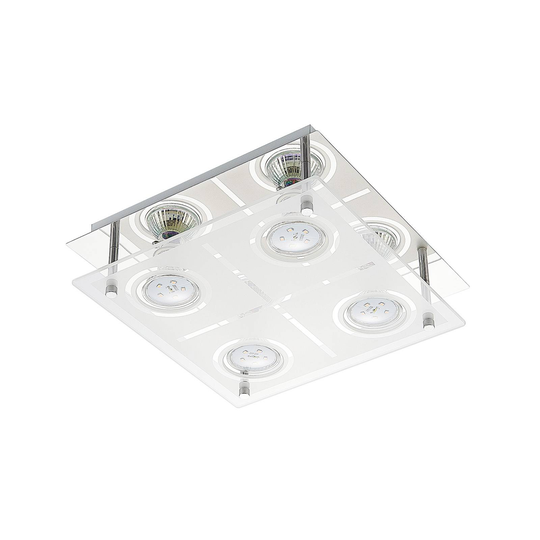 ELC Tahyla -LED-kattovalaisin, GU10, lasia, 26 cm