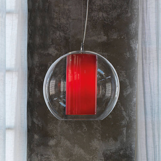 Modo Luce Bolla riippuvalaisin, punainen Ø 50 cm