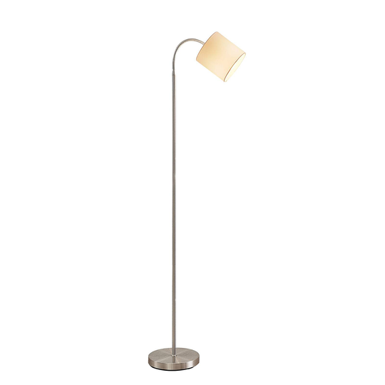 Lindby Manu -lattiavalo, 1-lamp., valkoinen