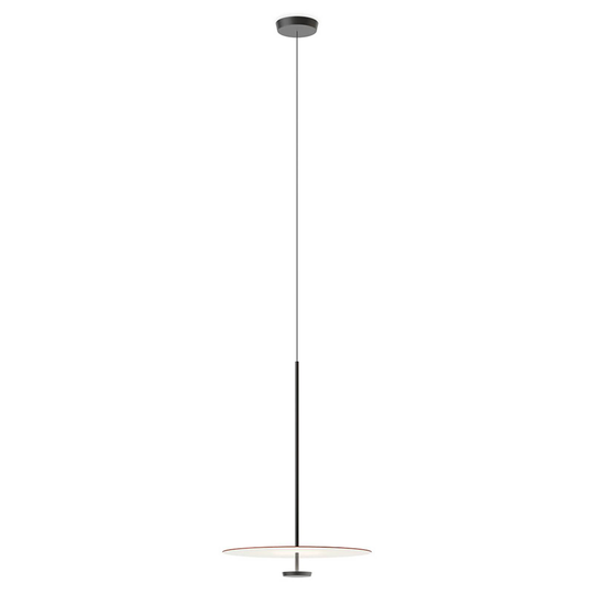 Vibia Flat -LED-riippuvalo Ø 55 cm terrakotta